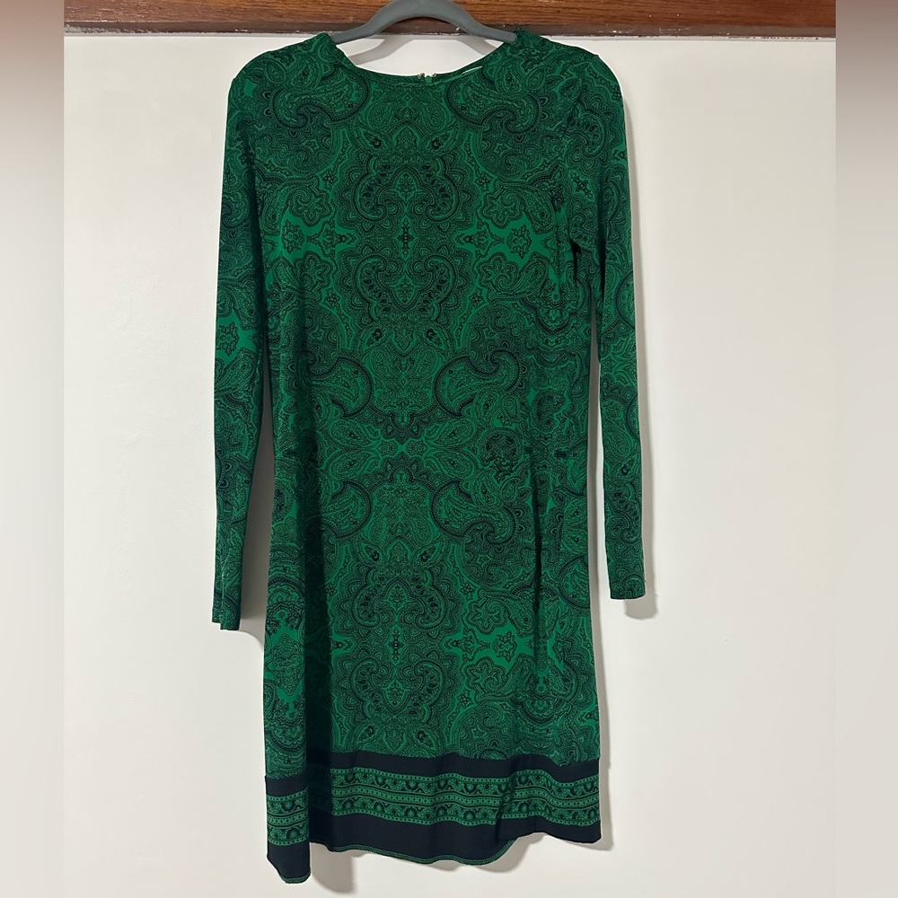 Michael Kors Paisley Green Dress